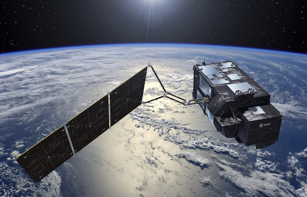An image of the Sentinel-3 satellite. Image Credit: European Space Agency