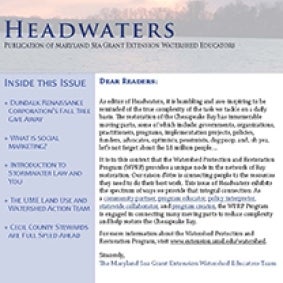 cover of issue of Headwaters newsletter