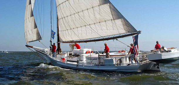 boat under sail