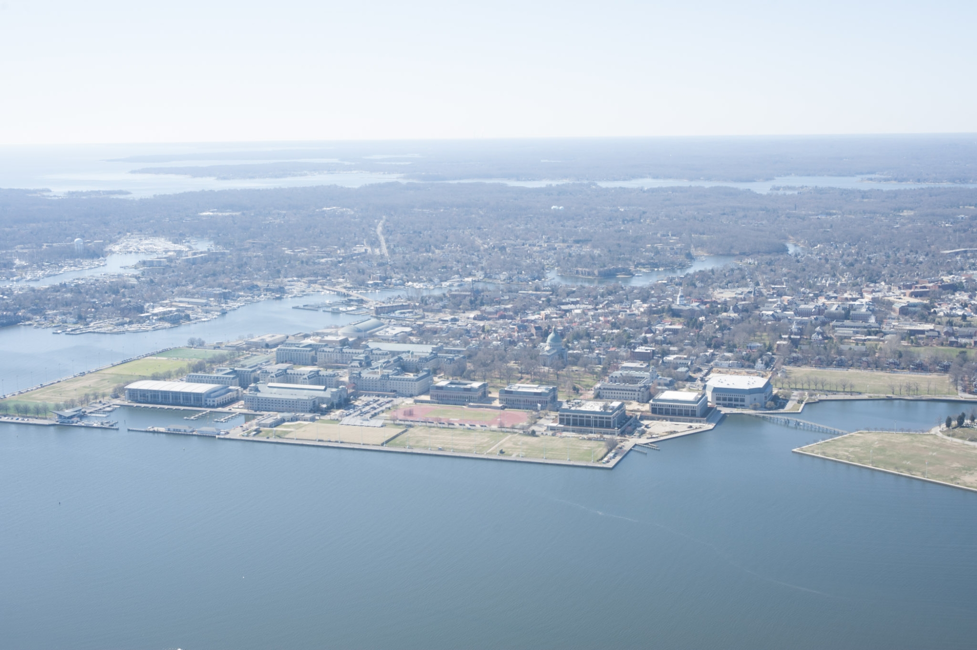 aerial image of Annapolis, Maryland