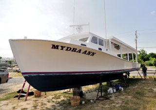 Prepping a Crab Boat